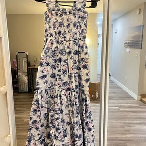 A&F Floral Sleeveless Maxi Dress